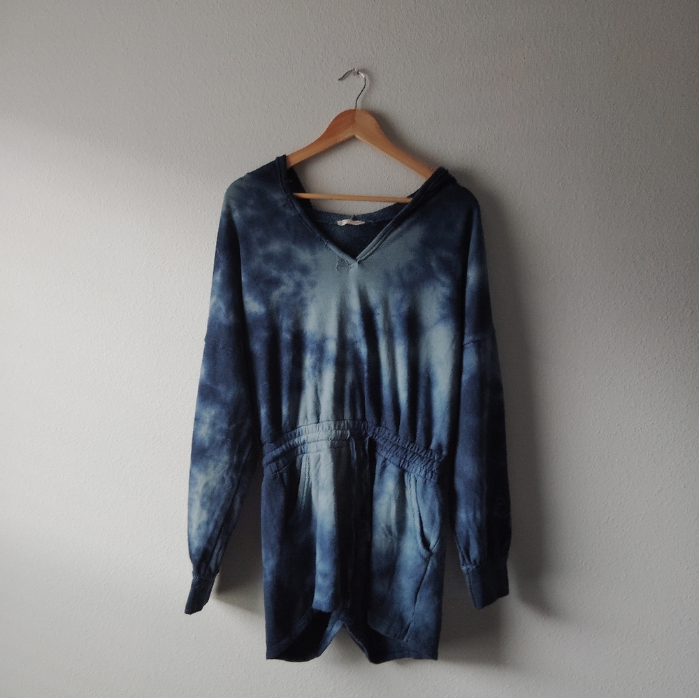 Free People Movement Blue Tye Dye Romper - Picture 2 of 6